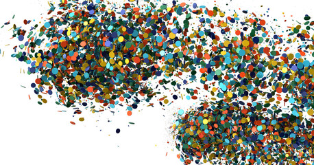 Abstract Colorful Confetti Explosion