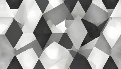 abstract grey geometric wallpaper with polygon patterns and white textures