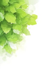 Fototapeta premium A vibrant collection of green leaves creating a fresh and lively atmosphere for nature-themed projects.