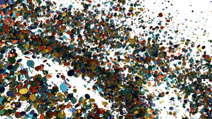 Abstract Colorful Confetti Explosion
