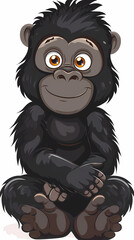 Fototapeta premium gorilla catoon cute vector image