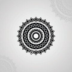 Round mandala pattern vector, illustration and png