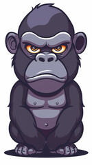 Obraz premium gorilla catoon cute vector image