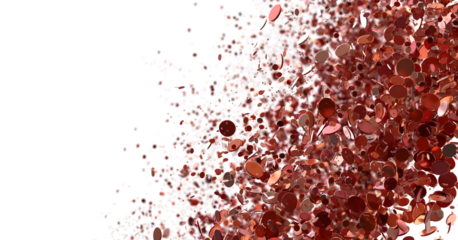 Abstract Rose Gold Confetti Explosion