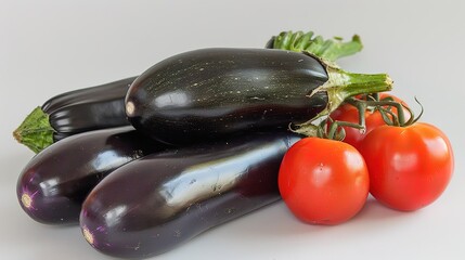 A single, fresh vegetable is placed on a clean and unblemished white background. The vegetable has a natural shape, with its unique curves and contours. It might have a vibrant color that catches the 