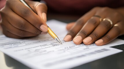 A close-up of a microloan application being approved, with the focus on financial empowerment