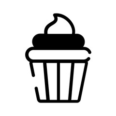 Birthday Cup Cake Icon Design	
