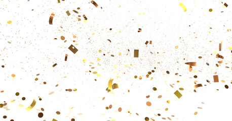 Golden Confetti Falling