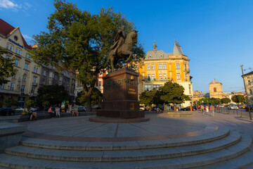 Lviv, Ukraine - August 31, 2024: King Danylo Halytskyi in Lviv