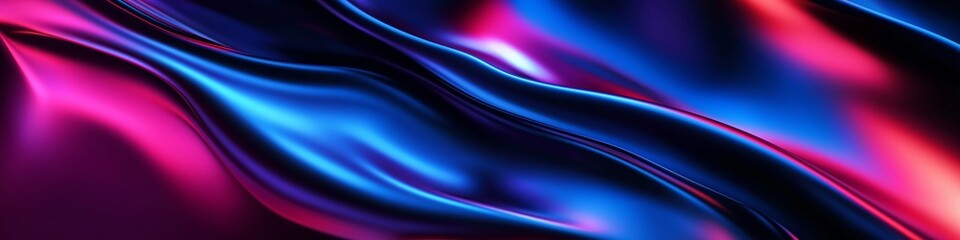 Obraz premium A blue and purple fabric with a wave pattern. The fabric is very colorful and has a lot of detail