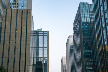 Obraz premium Modern office building in the financial center，hangzhou,china