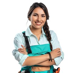portrait of female worker