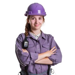 portrait of female worker