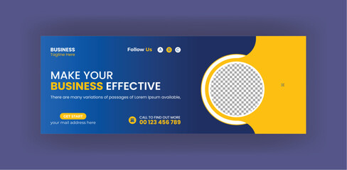 Facebook cover banner template Design, web banner corporate business social media design