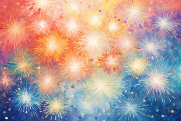 Colorful firework pattern backgrounds fireworks painting.