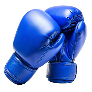 recommend clip art: blue boxing gloves isolated on a translucent background