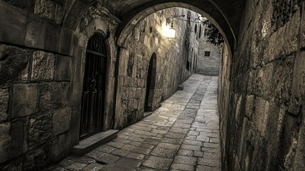 Fototapeta premium Via Dolorosa in Jerusalem.