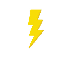 Lightning icon. thunderbolt, electric, power icon. energy, electrical sign icon. Isolated Yellow Lightning icons on white background.