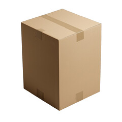 Cardboard Box Warehouse Mockup with Stacked Boxes and Industrial Setting