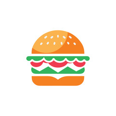 Vector burger illustration design