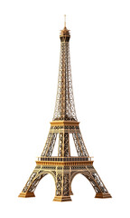 Realistic Eiffel tower of paris, Transparent background