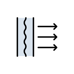 Air Filter Vector Color Icon. Contains such Icons as Purifier. Car air filter. Bacterial filter symbol. Dust particle purify filter layers sign