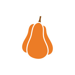 Pumpkin silhouette for fall or halloween season