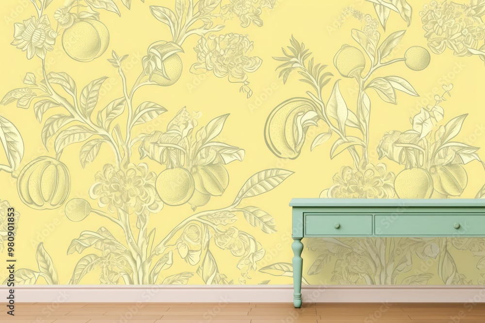 Canvas Prints Lemon wall wallpaper furniture.  Image by rawpixel.