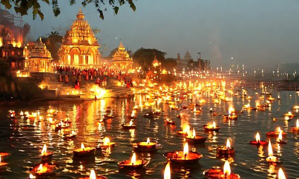 Diwali Elegance: A Glowing Moment of Serenity