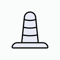 Obstacle Icon. Barrier Symbol – Vector. 