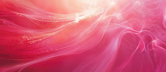 Dynamic wave background radiating vibrant energy in a futuristic pink color scheme