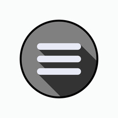Identic Icon. 3 Stripes Symbol. 