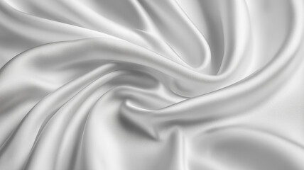 Obraz premium Elegant White Satin Fabric Texture