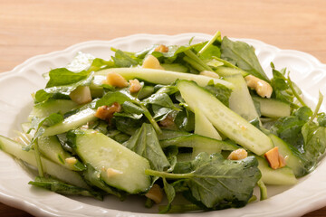 きゅうりとクレソンのサラダ