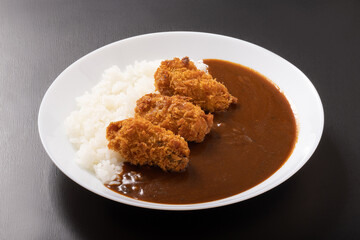 カキフライ　カレー