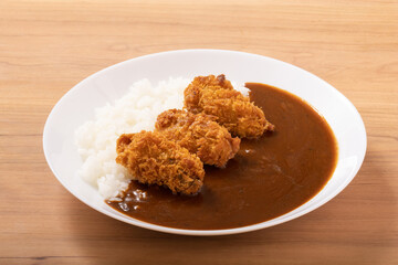 カキフライ　カレー