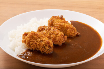 カキフライ　カレー