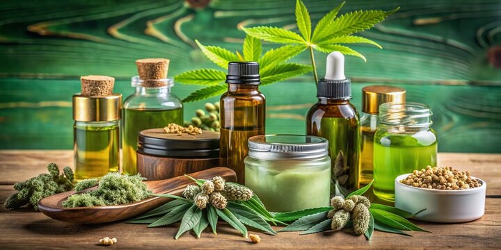 CBD topical cream application