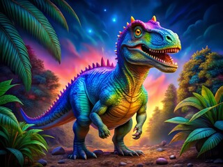 Simple Dinosaur Drawing for Kids - Fun and Easy Sketch Ideal for Coloring and Educational Use