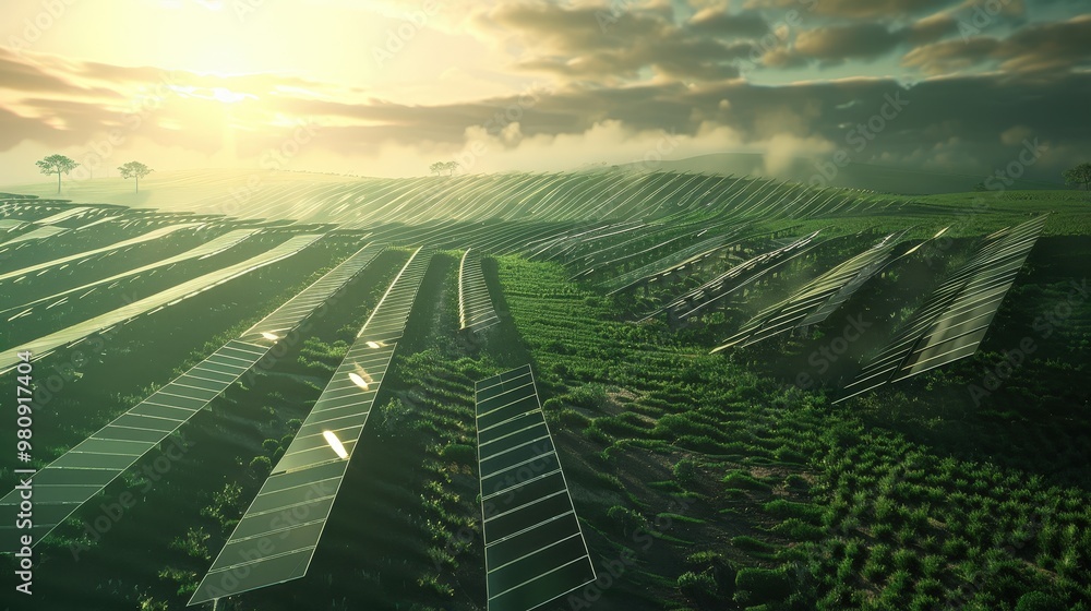 Poster the concept of solar power involves capturing and converting sunlight into usable energy.