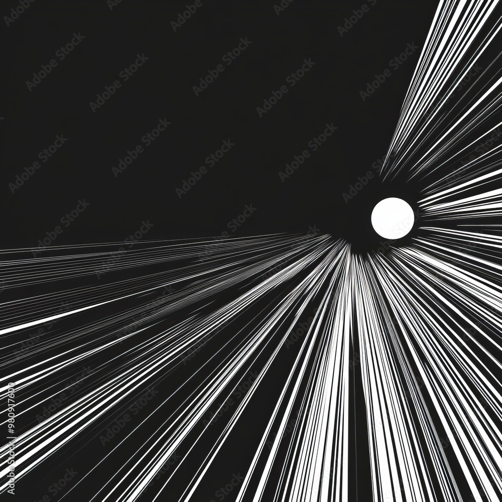 Poster a transparent png file with abstract, bright rays and a light effect.