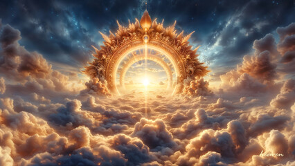 Heavenly Gateway, Paradise Land, A Celestial Portal to Eternal Bliss.