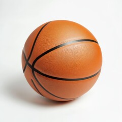 Fototapeta premium Stock photo of an isolated basketball ball with a transparent background.