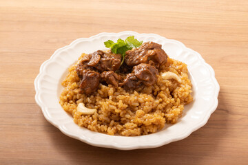 カブサ（中東の炊き込みご飯）
