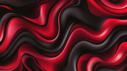 Obraz premium Dynamic swirling patterns of red and black create an abstract texture with flowing curves and depth for artistic backgrounds