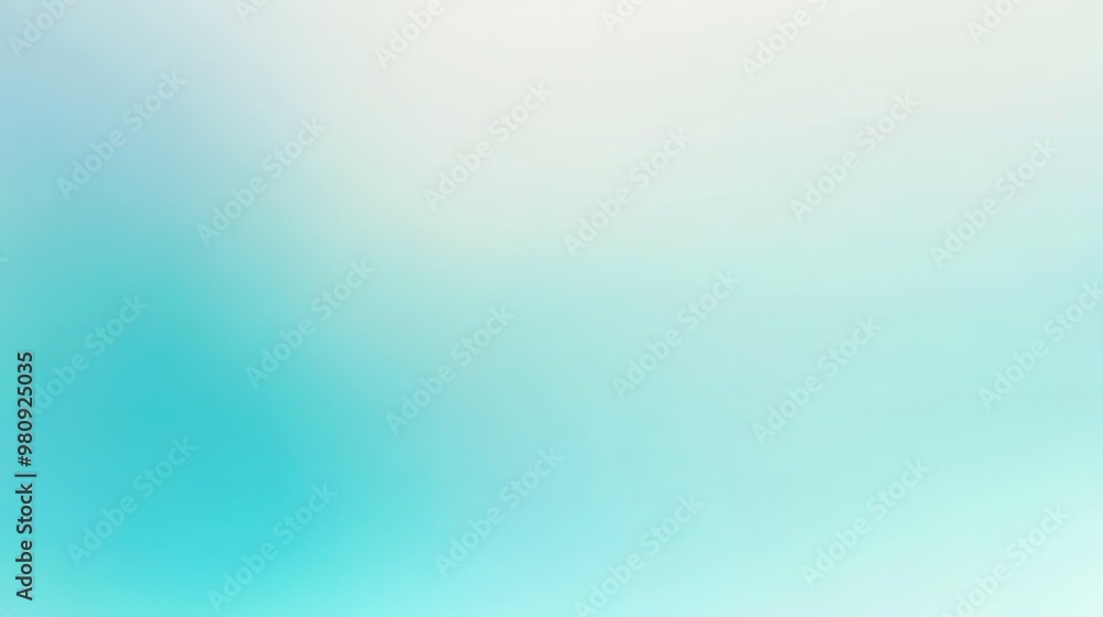 Poster soft gradient of blue and white hues blending seamlessly, creating a calming backdrop perfect for va