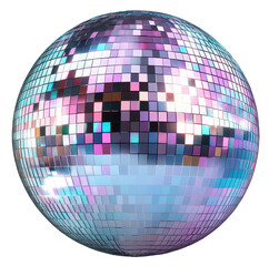 disco ball isolated on transparent background