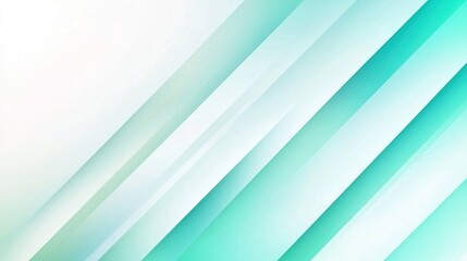 Obraz premium Abstract background featuring smooth diagonal gradients in soothing turquoise shades with light accents