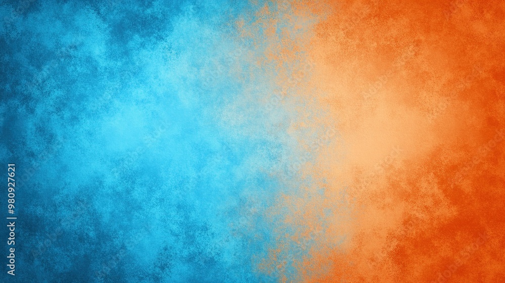 Poster soft blended blue and orange color background creating a smooth gradient effect suitable for various