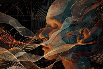 Captivating Surreal Digital Artwork with Asymmetrical Organic Biomorphic Forms and Ethereal Lighting